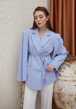 Load image into Gallery viewer, Bianca sky blue blazer
