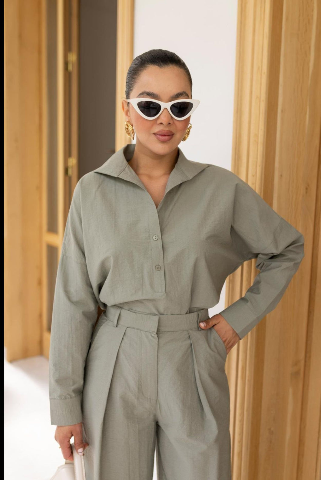 Olive shirt