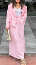 Load image into Gallery viewer, Pink linen set
