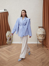 Load image into Gallery viewer, Bianca sky blue blazer
