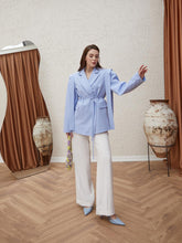 Load image into Gallery viewer, Bianca sky blue blazer
