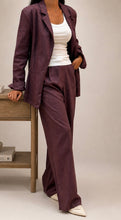 Load image into Gallery viewer, Plum belted set
